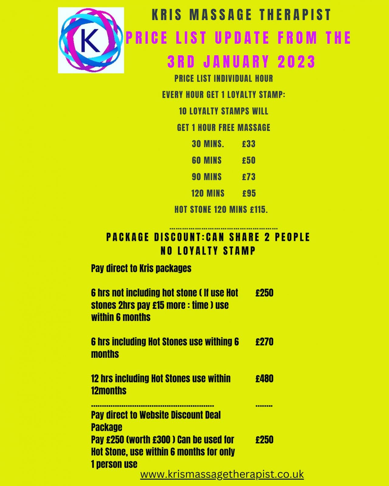 Kris massage therapist Loughborough Thai, Foot and Back Massage